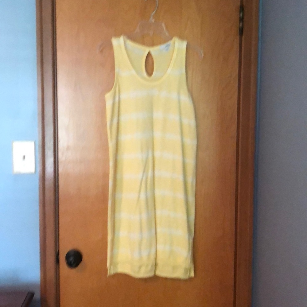 Yellow summer sun dress